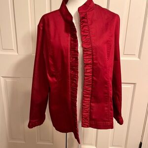 Dark red blazer Large petite